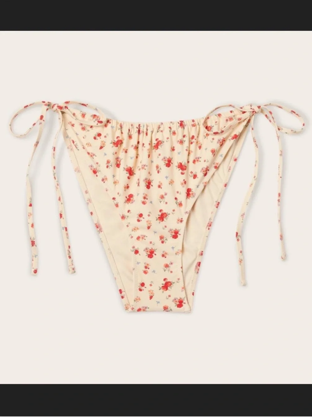 Parke x Target Cream Floral Eyelet Trim Bikini Set M NWT - Picture 8 of 8